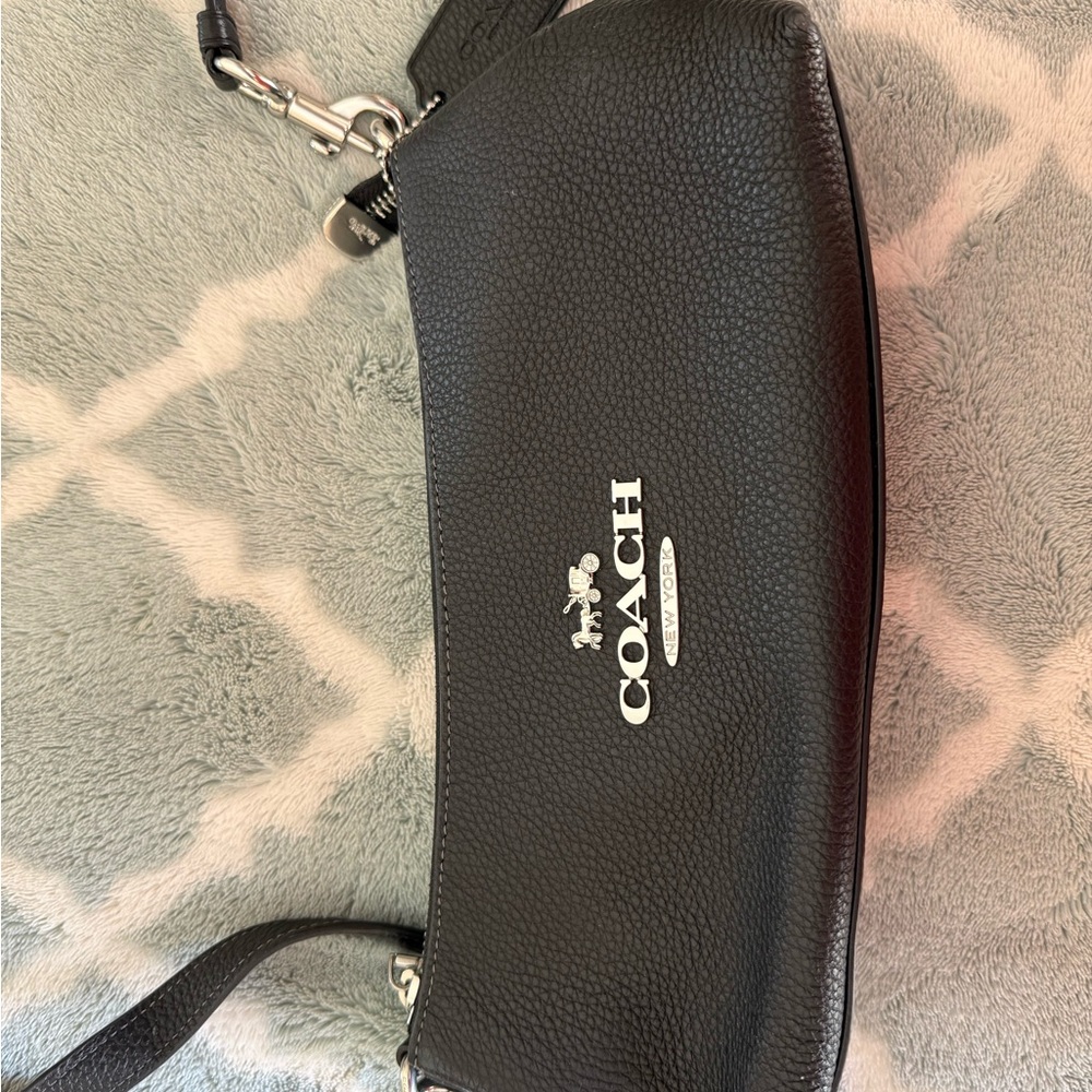 Coach Pebbled Black Leather handbag